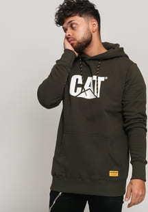 CATERPILLAR Classic CAT Pull Over tmavě olivová