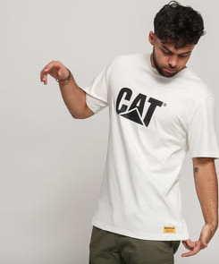 CATERPILLAR Classic CAT Tee bílé