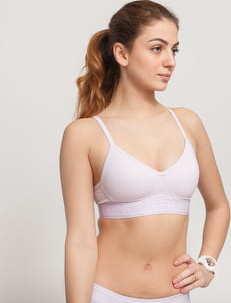 Calvin Klein Light Lined Bralette Wirefree světle fialové