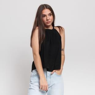Urban Classics Ladies Peached Rib Neckholder Tank černé