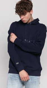 LACOSTE Men's Logo Hoodie navy