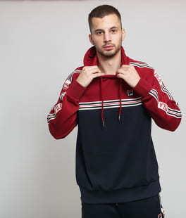 Fila Men Besarion Hoody vínová / navy