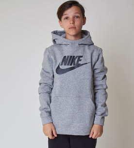 Nike Boys Hoodie LG SLTP melange šedá 10-12 YRS