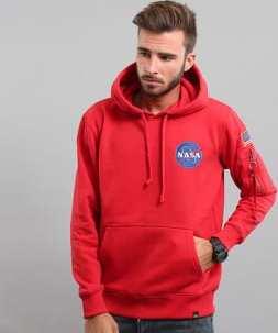 Alpha Industries Space Shuttle Hoody červená