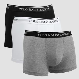 Polo Ralph Lauren 3 Pack Classic Trunks C/O melange šedé / bílé / černé
