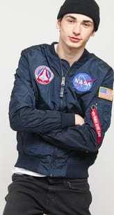 Alpha Industries MA-1 TT NASA Reversible II navy