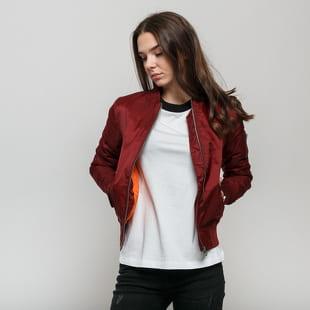 Urban Classics Ladies Basic Bomber Jacket vínová