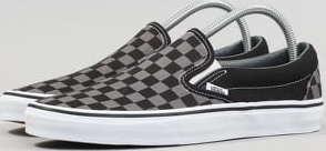 Vans Classic Slip - On black / pewter checkerboard