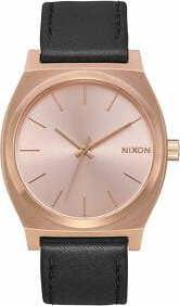 Nixon Time Teller černé / růžově zlaté