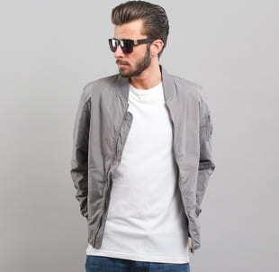 Urban Classics Light Bomber Jacket tmavě šedá