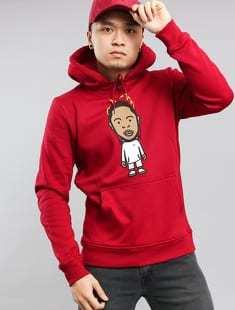 Urban Classics KDOT Hoody vínová