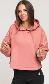 adidas Originals Cropped Hoodie růžová