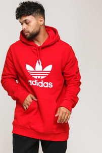 adidas Originals Trefoil Hoodie červená