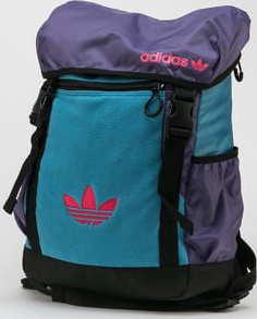 adidas Originals PE Toploader Backpack fialový / modrý / černý