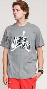 Jordan M J JM Classic HBR SS Crew melange šedé