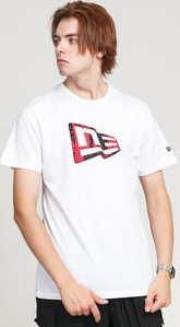 New Era Essential Flag Infill Tee New Era bílé