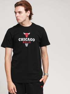New Era NBA Bold Graphic Tee Chicago Bulls černé