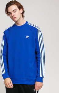adidas Originals 3-Stripes Crew modrá