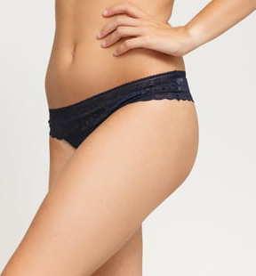 Tommy Hilfiger 3Pack Thong navy / bílé / světle fialové