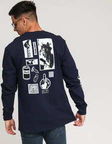 HUF Masters LS Tee navy