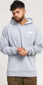 The North Face M Raglan Red Box Hoodie melange šedá