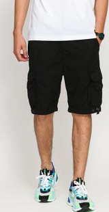 Urban Classics Double Pocket Cargo Short černé