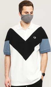 FRED PERRY Chevron Polo Shirt bílé / černé / modré
