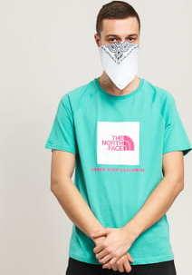 The North Face M SS Rag Red Box Tee tyrkysové