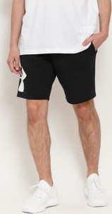 Under Armour Rival Fleece Logo Sweatshorts černé