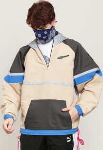 Puma Puma x Rhude HZ Jacket béžová / černá / modrá