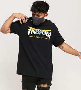 Thrasher Venture Collab Tee černé