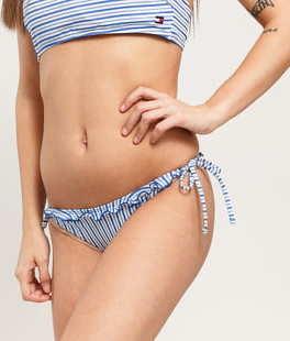 Tommy Hilfiger String Side Tie Bikini bílé / modré