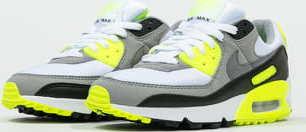 Nike W Air Max 90 white / particle grey - volt - black