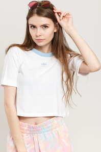 adidas Originals Crop Top bílé