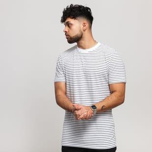 Urban Classics Basic Stripe Tee bílé / tmavě šedé