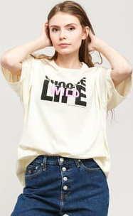 WOOD WOOD Polly T-shirt krémové