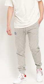 RUSSELL ATHLETIC Arch Logo Cuffed Leg Sweatpants melange šedé