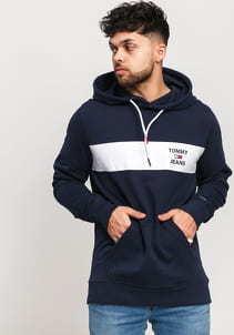 TOMMY JEANS M Essential Graphic Hoodie navy