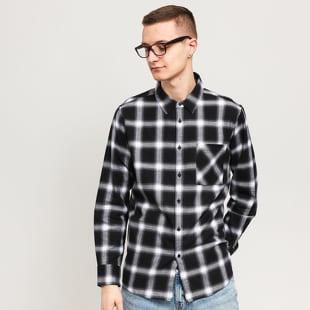 Urban Classics Oversized Checked Shirt černá / bílá