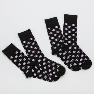 Champion Legacy Fash Sock černé / bílé / červené
