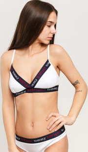 Tommy Hilfiger Triangle Bra bílé / navy
