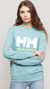 Helly Hansen W HH Logo Crew melange světle modrá