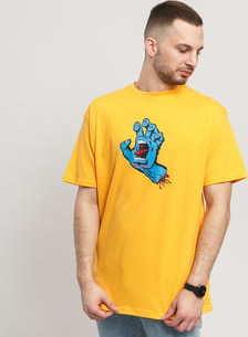 Santa Cruz Screaming Hand Tee světle oranžové