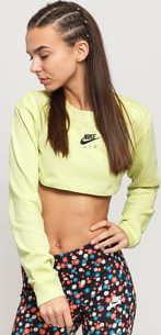 Nike W NSW Air Top LS Crop světle limetkové
