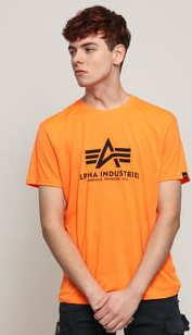 Alpha Industries Basic T-shirt neon oranžové