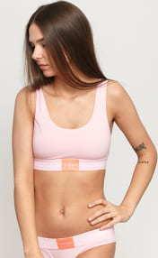 Calvin Klein Unlined Bralette růžové