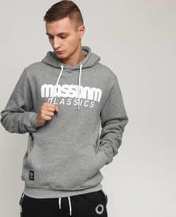 Mass DNM Classics Hoody melange šedá
