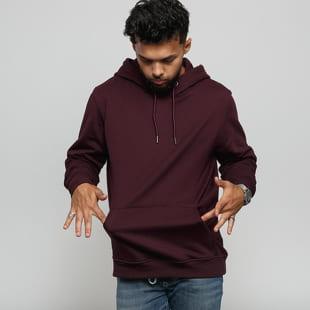 Urban Classics Basic Sweat Hoody tmavě vínová