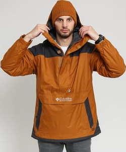 Columbia Challenger Pullover světle hnědá / černá