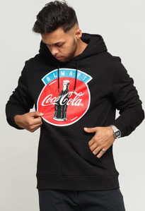Urban Classics Always Coca Cola Hoody černá